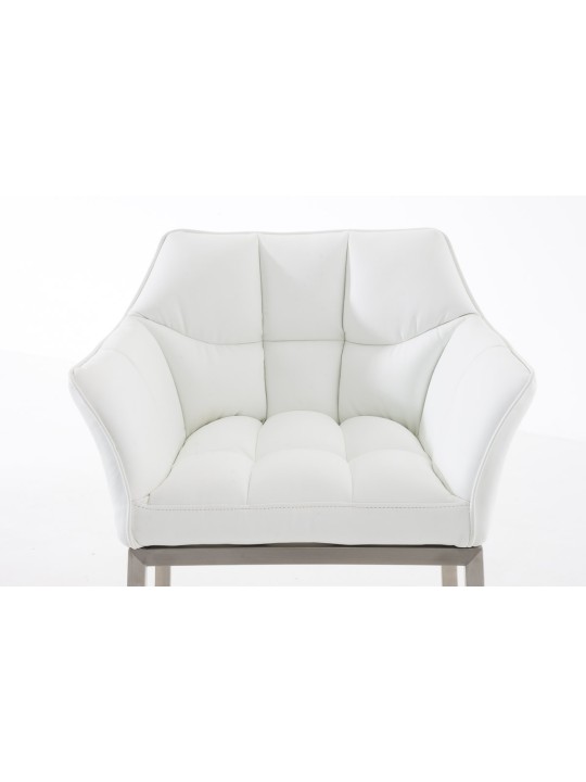 Barkruk Damaso E met 4-poots frame, wit