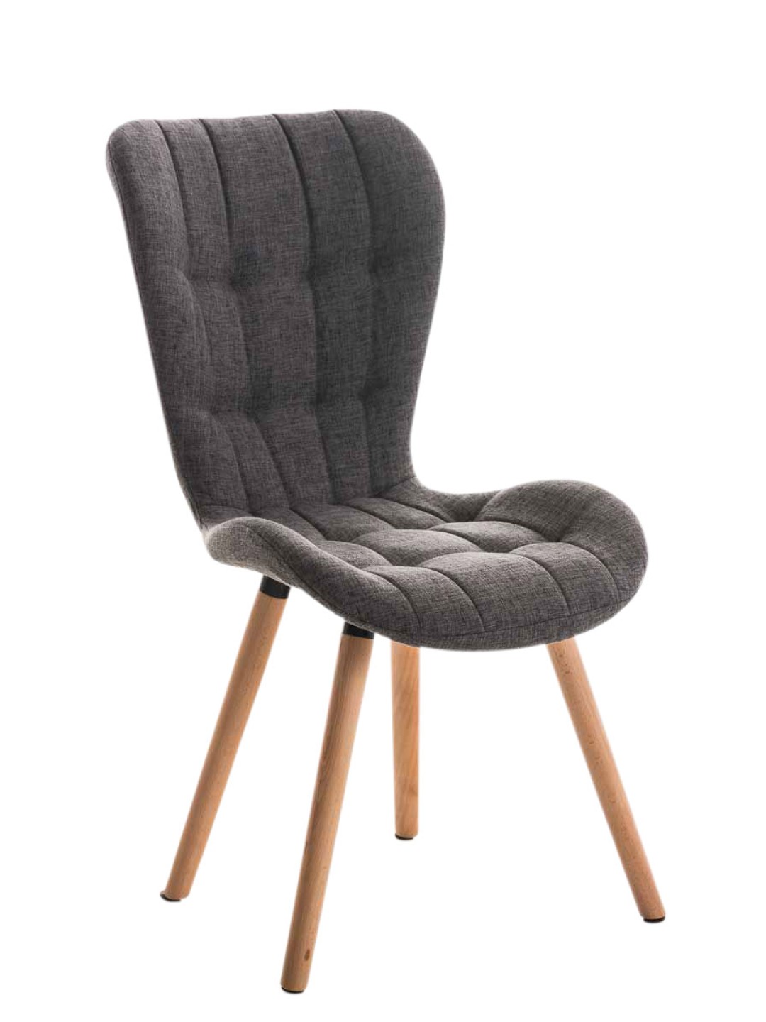 Stoel Elda stof naturel, lichtgrijs