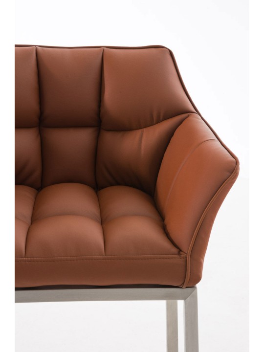 Barkruk Damaso E met 4-poots frame, lichtbruin Barkruk Damaso E met 4-poots frame, lichtbruin