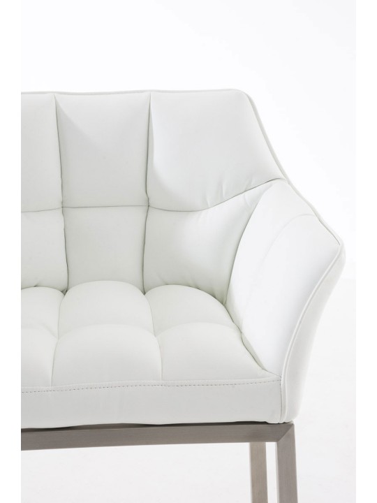 Barkruk Damaso E met 4-poots frame, wit