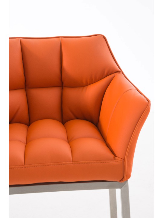 Barkruk Damaso E met 4-poots frame, oranje