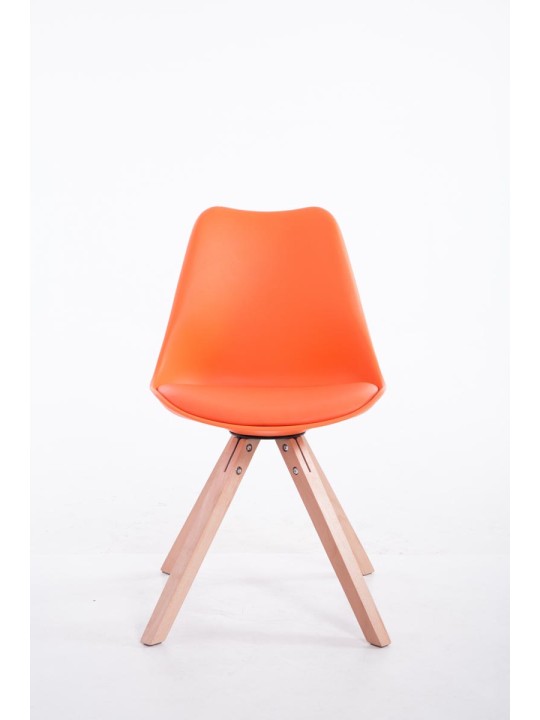 Bezoekersstoel Toulouse Natura Square, oranje