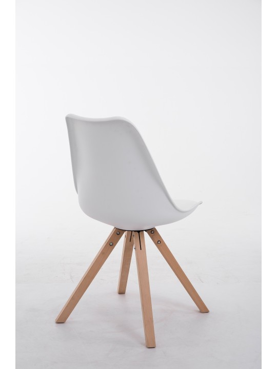 Bezoekersstoel Toulouse Natura Square, wit