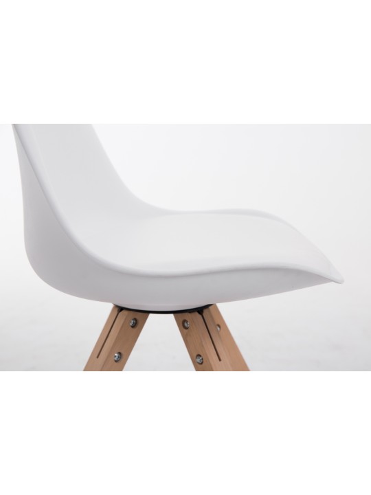 Bezoekersstoel Toulouse Natura Square, wit