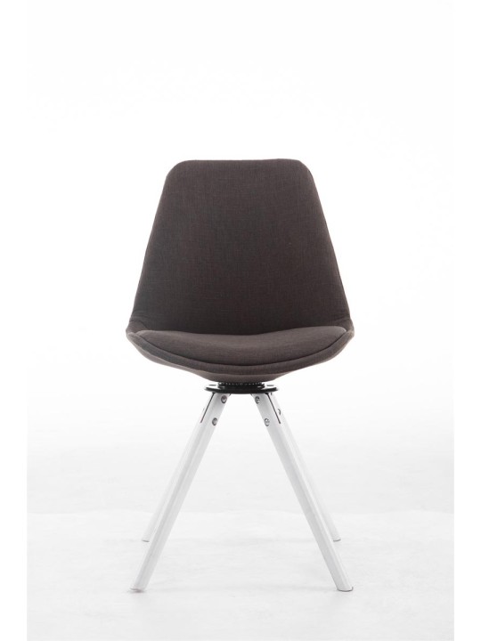 Bezoekersstoel Troyes Draaibaar Stof Rond, donkergrijs Bezoekersstoel Troyes Draaibaar Stof Rond, donkergrijs