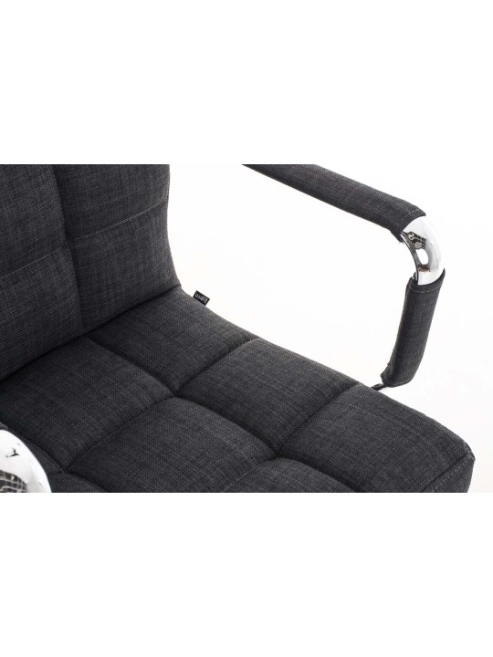 Bureaustoel Deli V2 stof, grijs