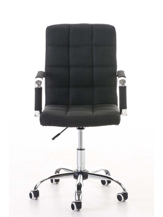 Bureaustoel Deli V2 stof, zwart