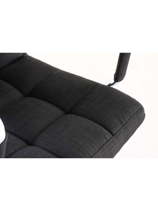 Bureaustoel Deli V2 stof, zwart