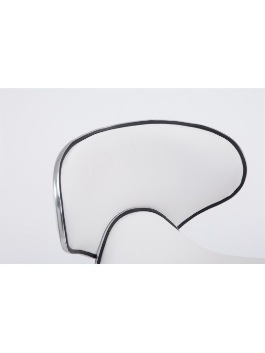 Barkruk Las Vegas V2 chroom, wit