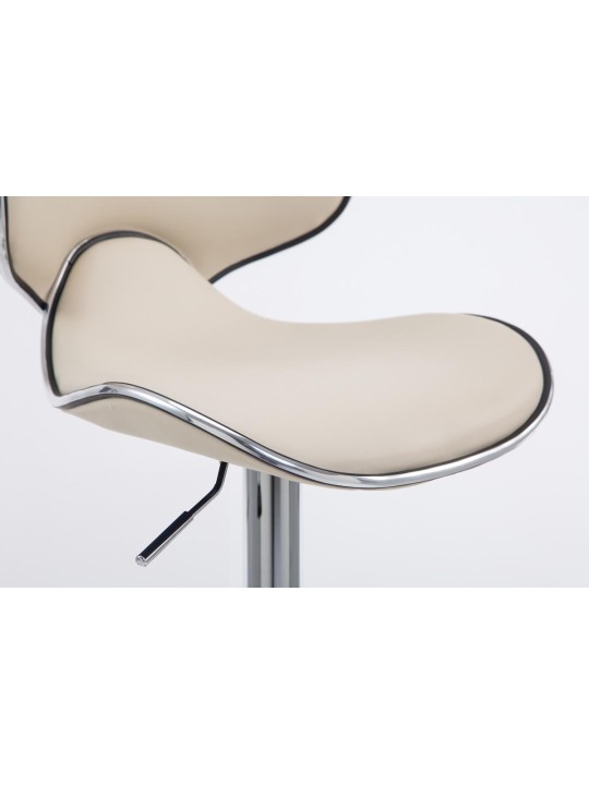 Barkruk Las Vegas V2 chroom, crème Barkruk Las Vegas V2 chroom, crème