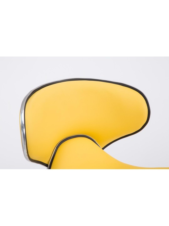 Barkruk Las Vegas V2 chroom, geel
