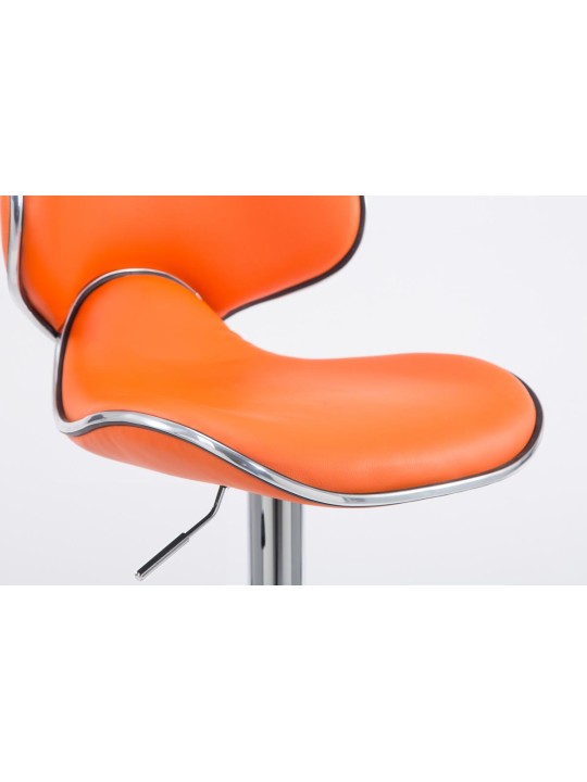 Barkruk Las Vegas V2 chroom, oranje