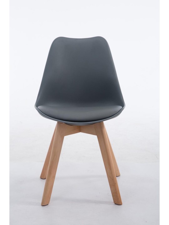 Bezoekersstoel Borneo V2 Natura kunstleer, grijs Bezoekersstoel Borneo V2 Natura kunstleer, grijs