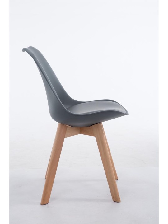 Bezoekersstoel Borneo V2 Natura kunstleer, grijs Bezoekersstoel Borneo V2 Natura kunstleer, grijs