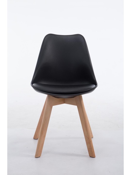 Bezoekersstoel Borneo V2 Natura kunstleer, zwart Bezoekersstoel Borneo V2 Natura kunstleer, zwart