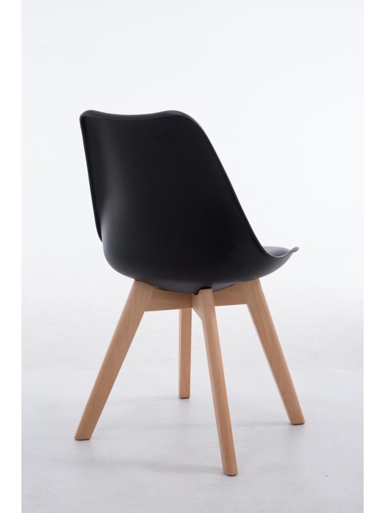 Bezoekersstoel Borneo V2 Natura kunstleer, zwart Bezoekersstoel Borneo V2 Natura kunstleer, zwart