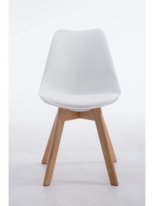 Bezoekersstoel Borneo V2 Natura kunstleer, wit Bezoekersstoel Borneo V2 Natura kunstleer, wit