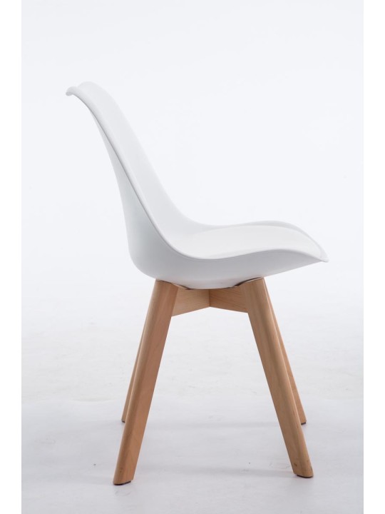 Bezoekersstoel Borneo V2 Natura kunstleer, wit Bezoekersstoel Borneo V2 Natura kunstleer, wit