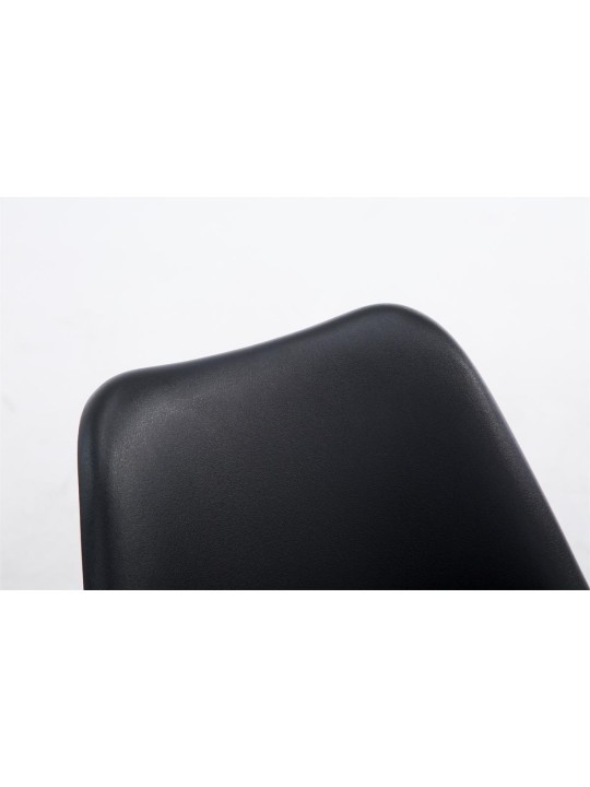 Bezoekersstoel Borneo V2 walnoot kunstleer, zwart Bezoekersstoel Borneo V2 walnoot kunstleer, zwart