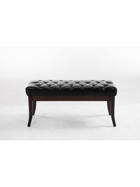 Bank Ramses kunstleer antiek-donker 100, zwart