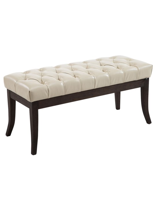 Bank Ramses kunstleer antiek-donker 100, crème