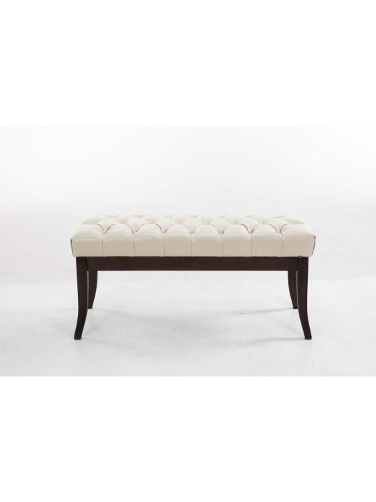 Bank Ramses kunstleer antiek-donker 100, crème