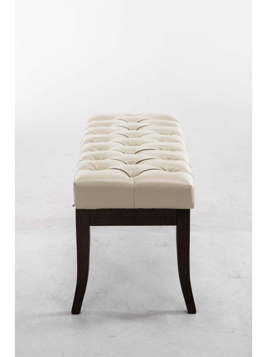 Bank Ramses kunstleer antiek-donker 100, crème