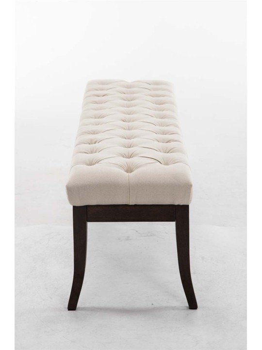 Bank Ramses stof antiek-donker 150, crème