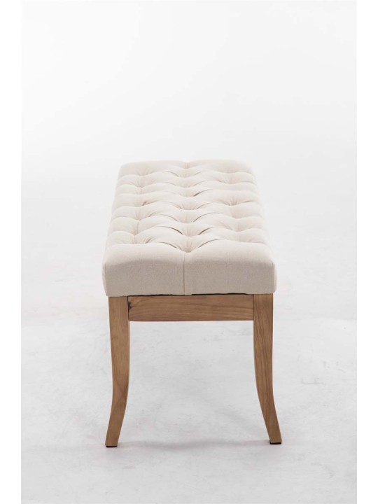 Bank Ramses stof antiek-licht 100, crème