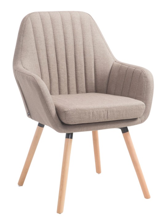 Stoel Florian stof Natura, taupe