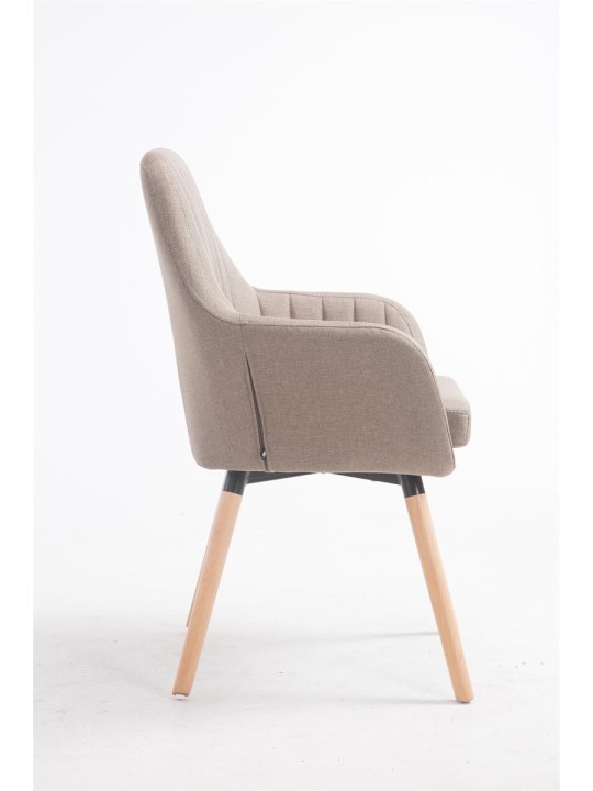 Stoel Florian stof Natura, taupe