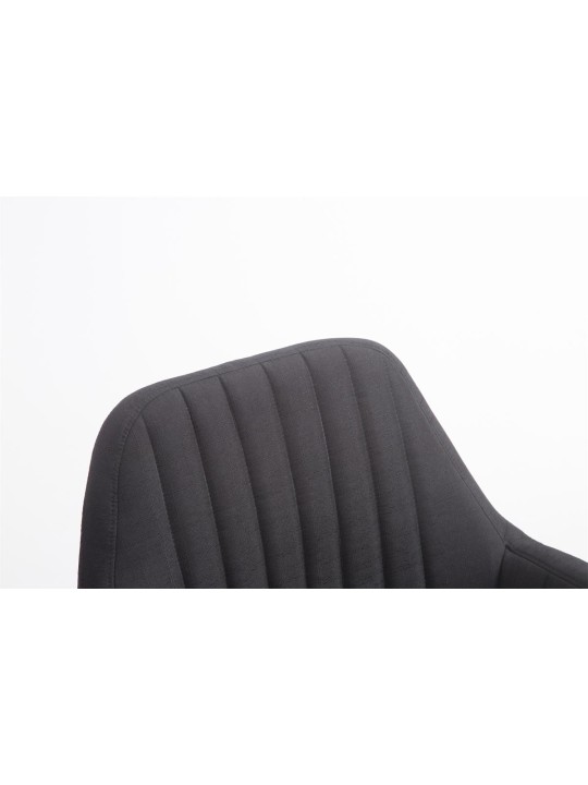 Stoel Florian stof Natura, zwart