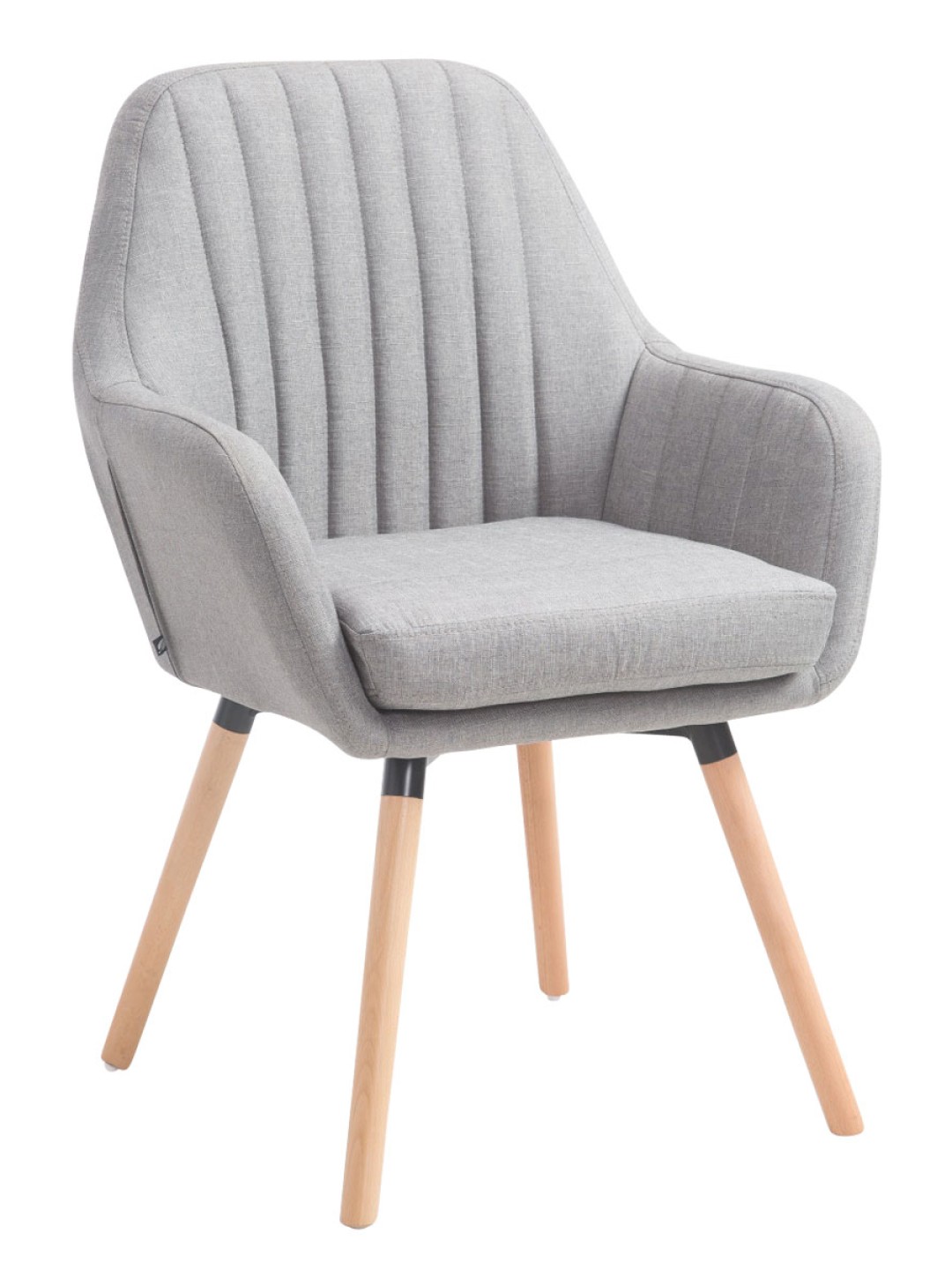 Stoel Florian stof Natura, grijs