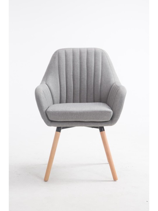 Stoel Florian stof Natura, grijs