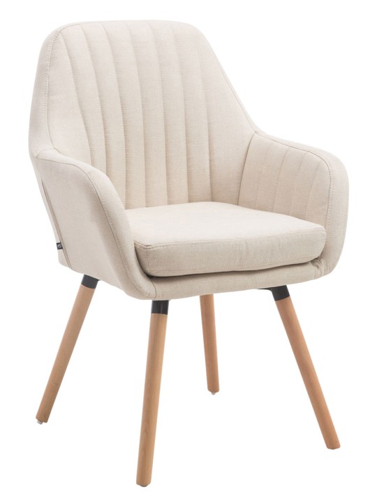 Stoel Florian stof Natura, crème