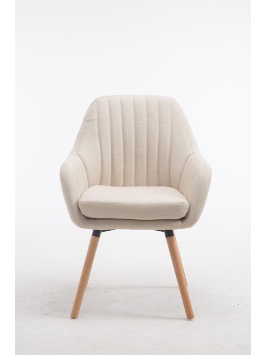 Stoel Florian stof Natura, crème