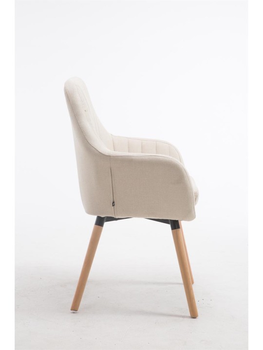 Stoel Florian stof Natura, crème