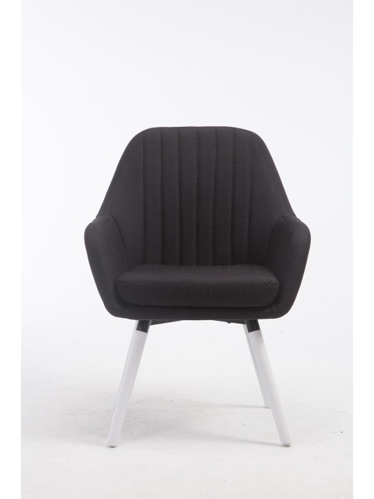 Stoel Florian stof, zwart