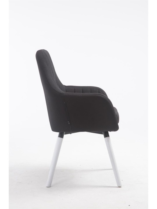 Stoel Florian stof, zwart