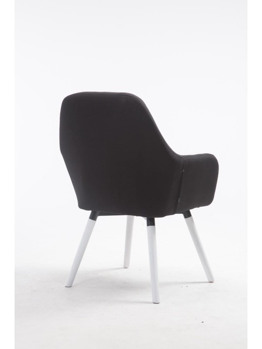 Stoel Florian stof, zwart