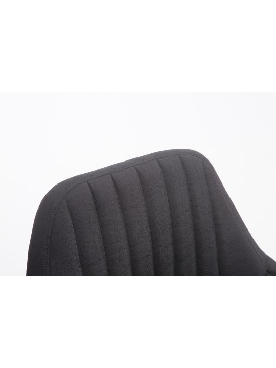 Stoel Florian stof, zwart