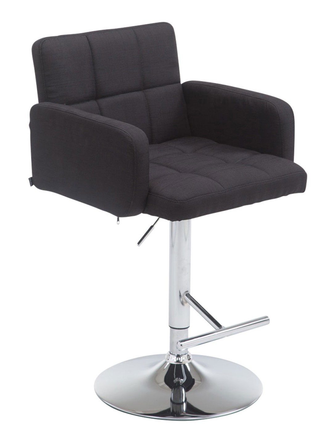 Barkruk Los Angeles stof C, zwart