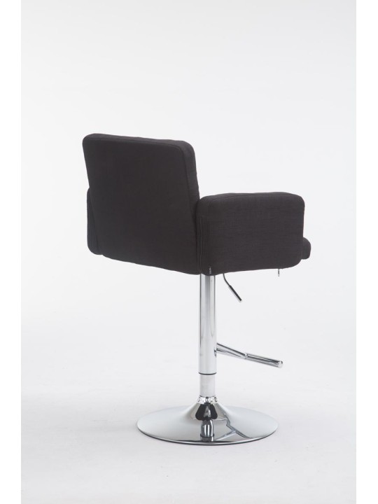 Barkruk Los Angeles stof C, zwart