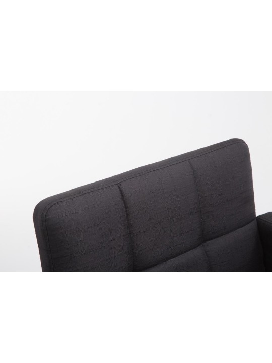 Barkruk Los Angeles stof C, zwart