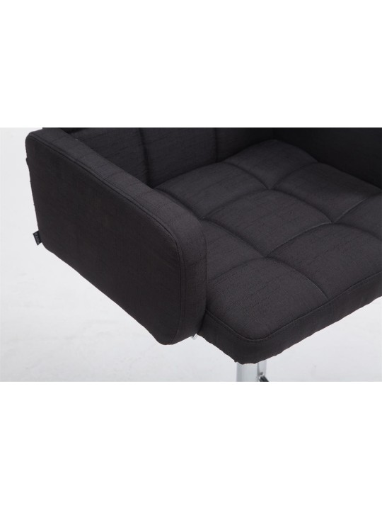 Barkruk Los Angeles stof C, zwart