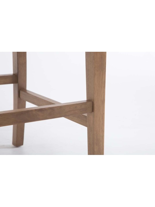 Barkruk Louise stof antiek-licht, donkergrijs