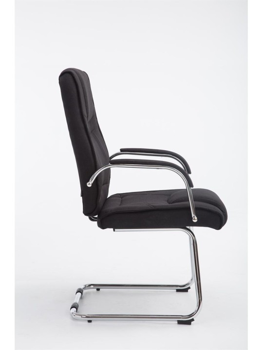 Bezoekersstoel Attila stof, zwart Bezoekersstoel Attila stof, zwart