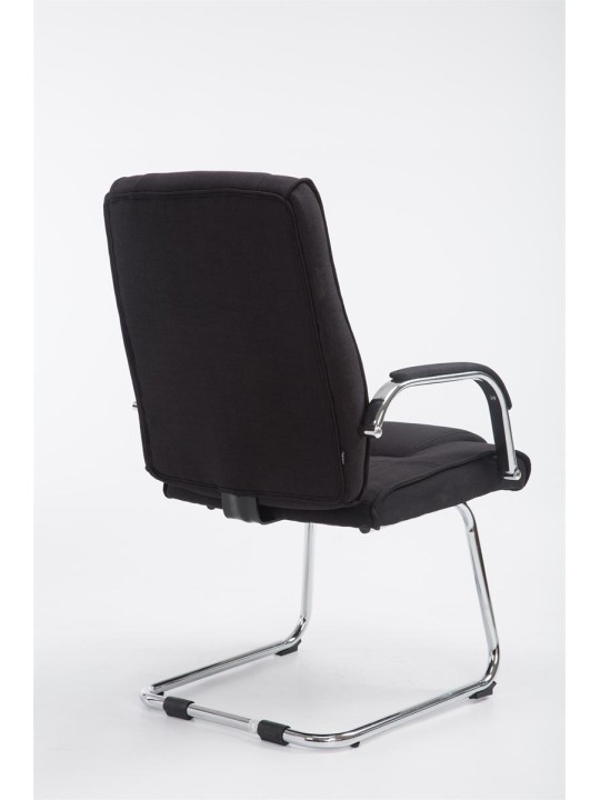 Bezoekersstoel Attila stof, zwart Bezoekersstoel Attila stof, zwart
