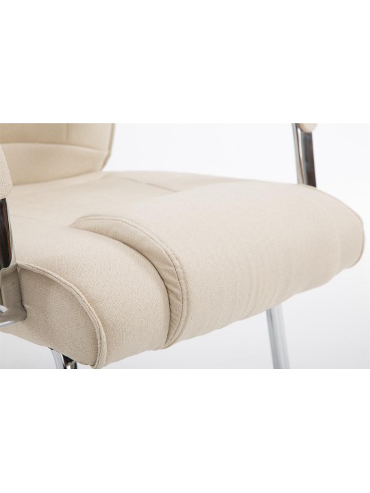 Bezoekersstoel Attila stof, crème Bezoekersstoel Attila stof, crème