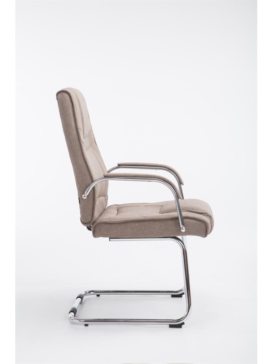 Bezoekersstoel Attila stof, taupe Bezoekersstoel Attila stof, taupe